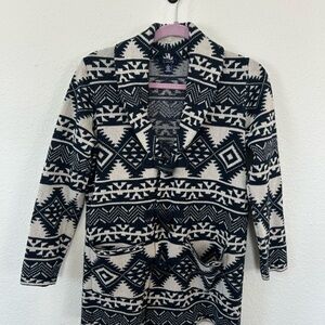 Chaps Navy and Cream Knit Sweater